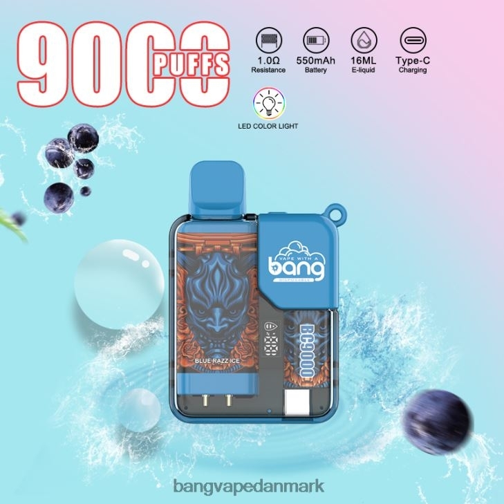Bang Vape Box BC9000 forfyldt 16ml engangs - Bape Vape København 0P6VZ6
