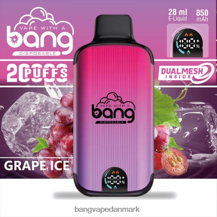 Bang Vape Digital Smart Screen 20000 pust engangs - Bape Vape shop 0P6VZ3