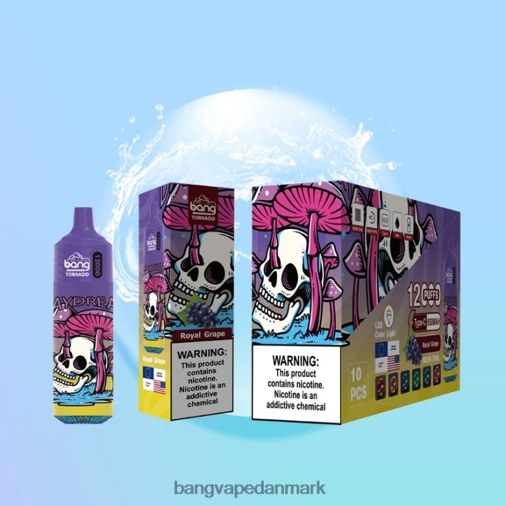 Bang Vape Tornado 12000 pust med led & mesh spole engangs - Bape Vape Danmark 0P6VZ4