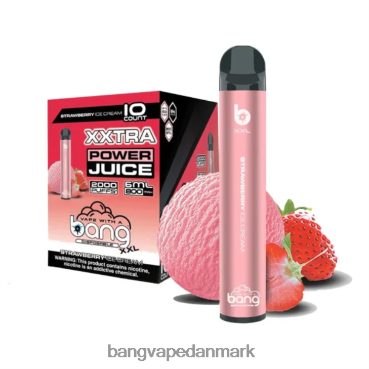 Bang Vape XXL 2000 pust jordbær is - Bape Vape shop 0P6VZ23