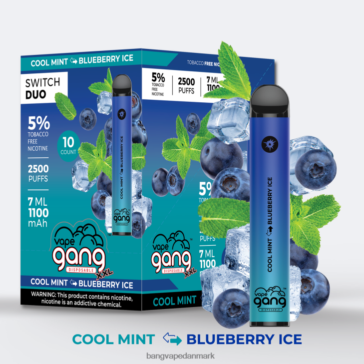 Vape Gang Switch Duo 2 smagsvarianter (æske med 10) aloe drue - aloe bær - Vape Gang Danmark 0P6VZ39