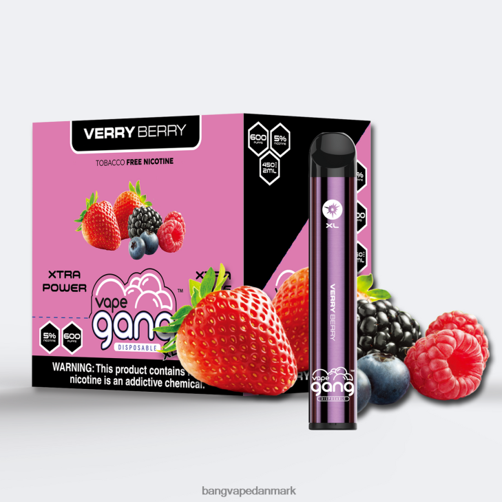 Vape Gang XL engangsdampe 600 pust (æske med 10) meget bær - Bang box puff 0P6VZ69